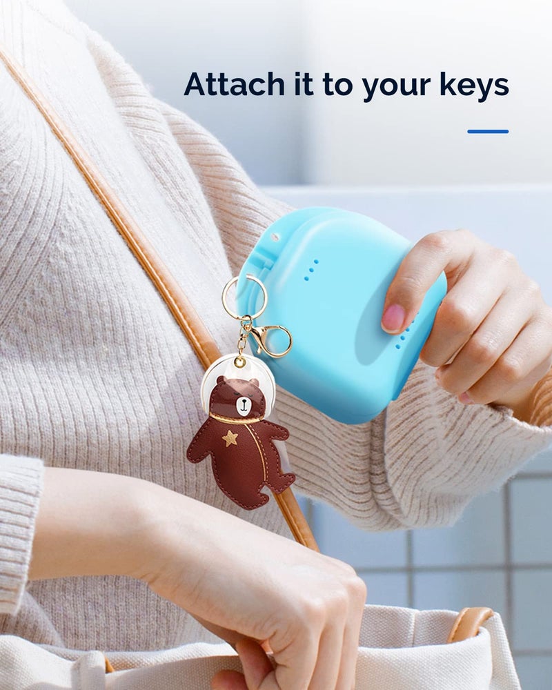 JMU Retainer Case with Vent Holes, Mouth Guard Case Dental Storage Container (Teal) - Image 3